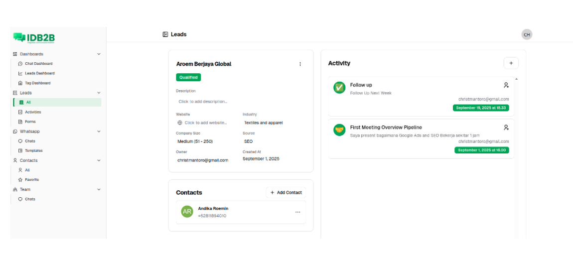 Live Intelligence Metrics