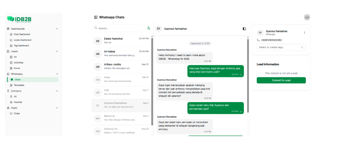Real-time Chat Monitoring Dashboard